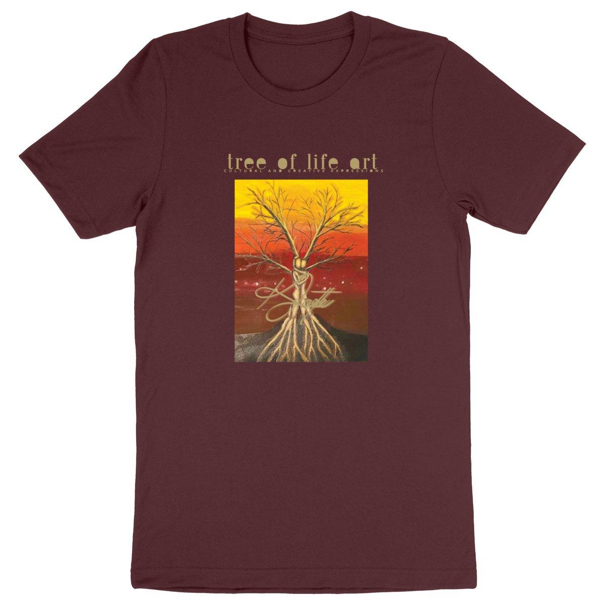 Tree of Life Premium Lightweight Unisex T-shirt - 100% Organic Cotton | Tree of Life Art - Tree of Life Art