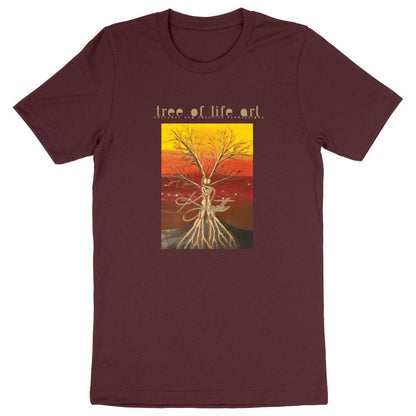 Tree of Life Premium Lightweight Unisex T-shirt - 100% Organic Cotton | Tree of Life Art - Tree of Life Art