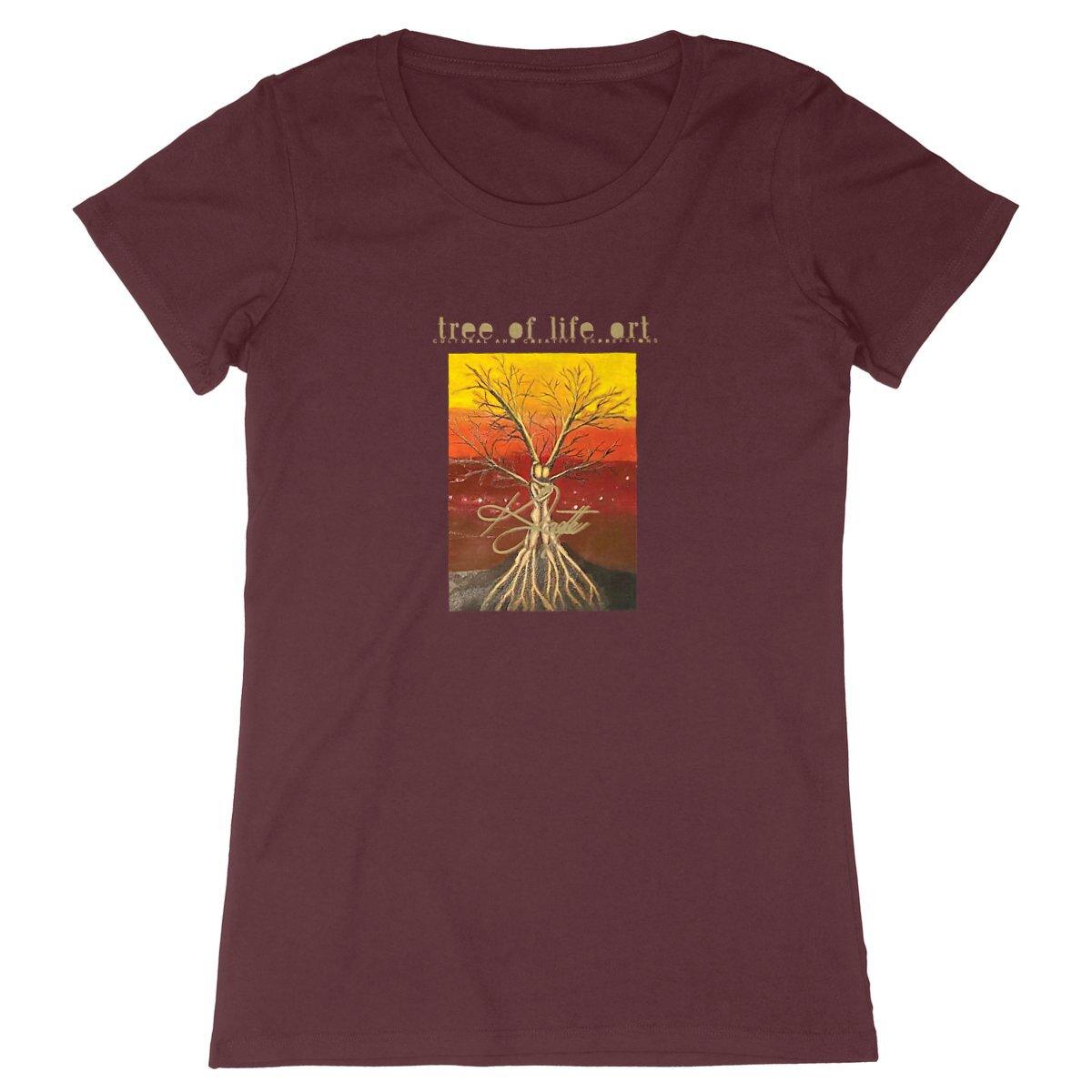 Tree of Life Premium 100% Organic Cotton Women's Tshirt | Tree of Life Art - Tree of Life Art