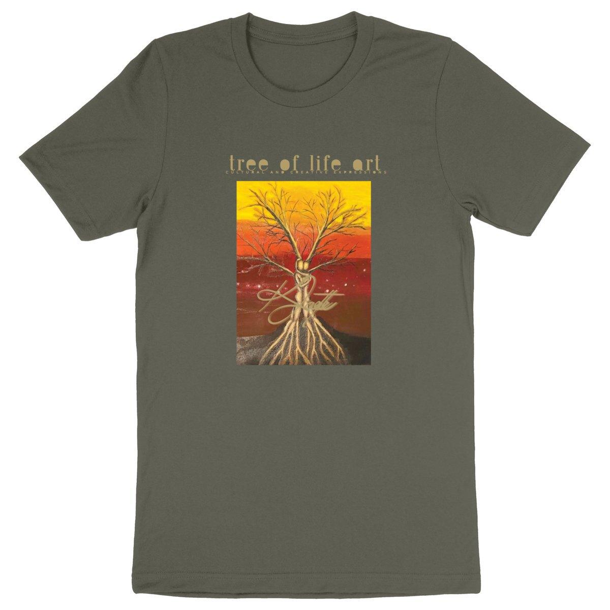 Tree of Life Premium Lightweight Unisex T-shirt - 100% Organic Cotton | Tree of Life Art - Tree of Life Art