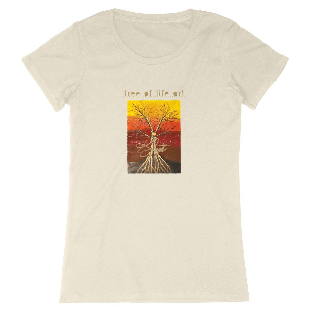 Tree of Life Premium 100% Organic Cotton Women's Tshirt | Tree of Life Art - Tree of Life Art