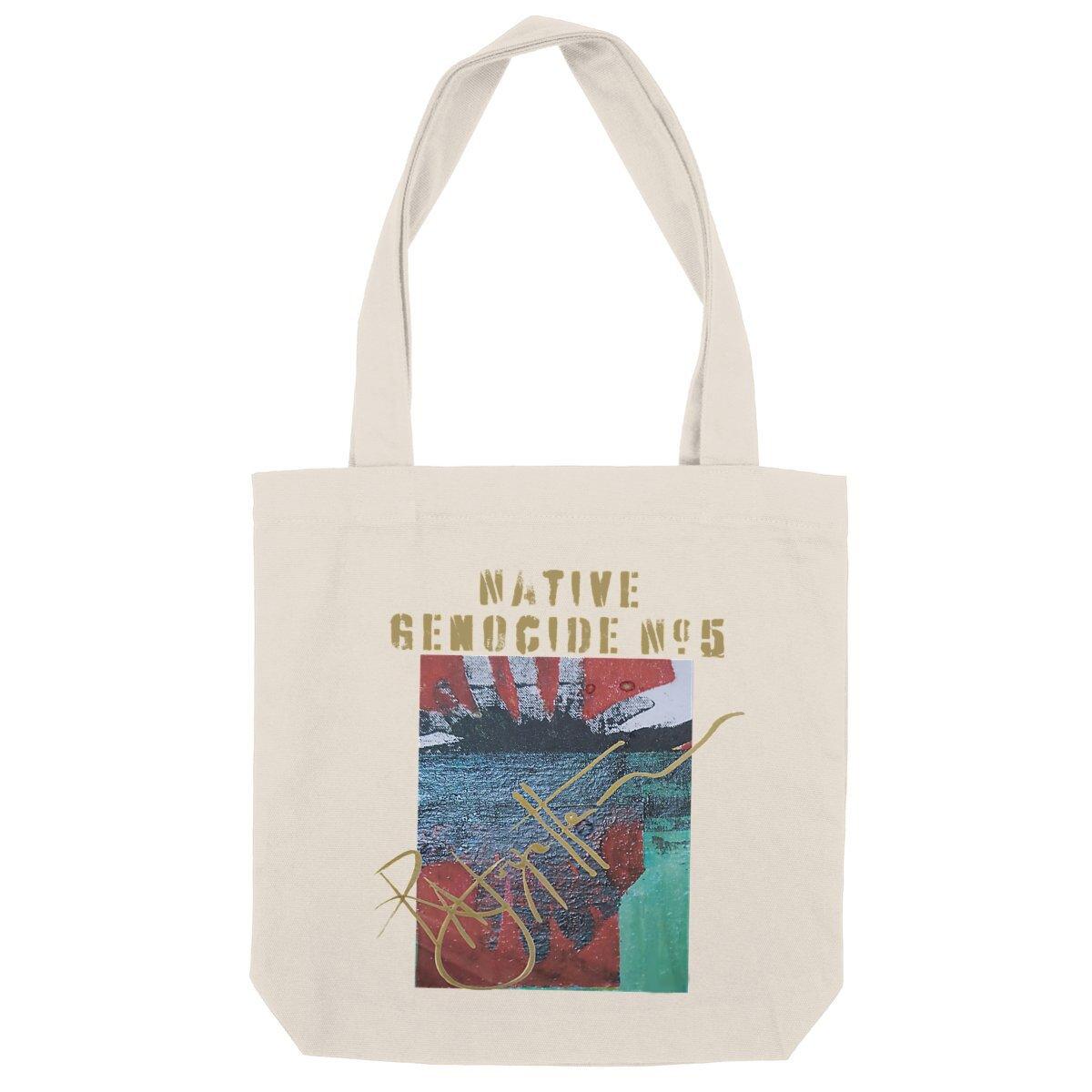 Native Genocide #5 Premium Heavyweight Totebag, Indigenous Art | Tree of Life Art - Tree of Life Art