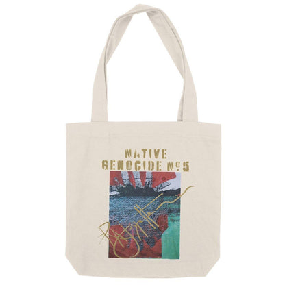Native Genocide #5 Premium Heavyweight Totebag, Indigenous Art | Tree of Life Art - Tree of Life Art