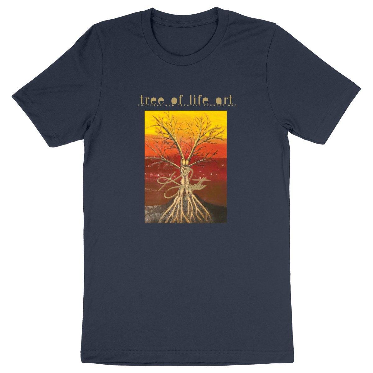 Tree of Life Premium Lightweight Unisex T-shirt - 100% Organic Cotton | Tree of Life Art - Tree of Life Art