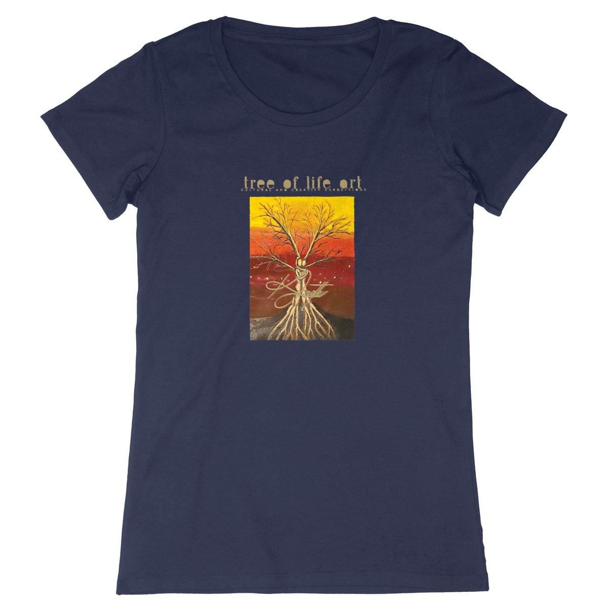 Tree of Life Premium 100% Organic Cotton Women's Tshirt | Tree of Life Art - Tree of Life Art