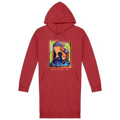 Acoustic Whisperer Premium Plus Hoodie Dress - Eco-Friendly Comfort Fit | Tree of Life Art - Tree of Life Art