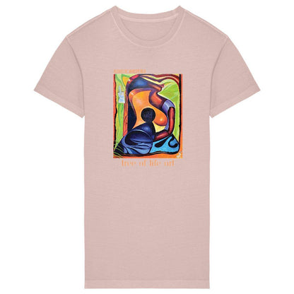 Acoustic Whisperer Premium Plus Woman's T-Shirt Dress - 100% Organic Cotton | Tree of Life Art - Tree of Life Art
