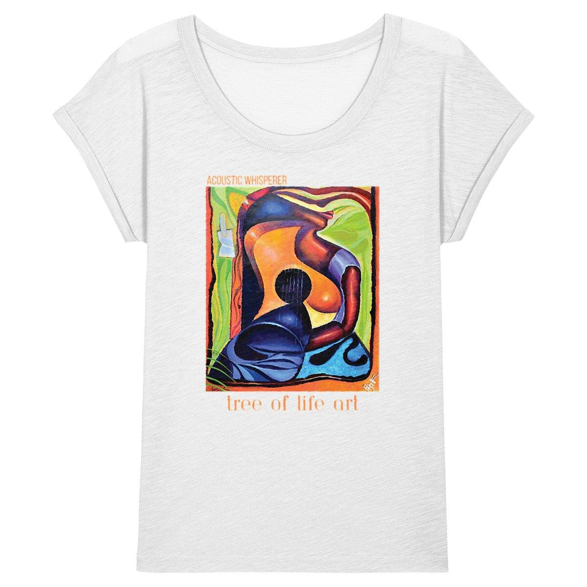 Acoustic Whisperer Premium Plus T-Shirt - Lightweight Slub Fabric | Tree of Life Art - Tree of Life Art