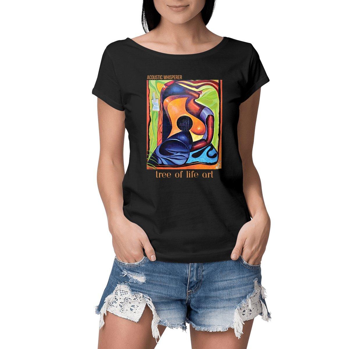 Acoustic Whisperer Premium Plus T-Shirt - Lightweight Slub Fabric | Tree of Life Art - Tree of Life Art