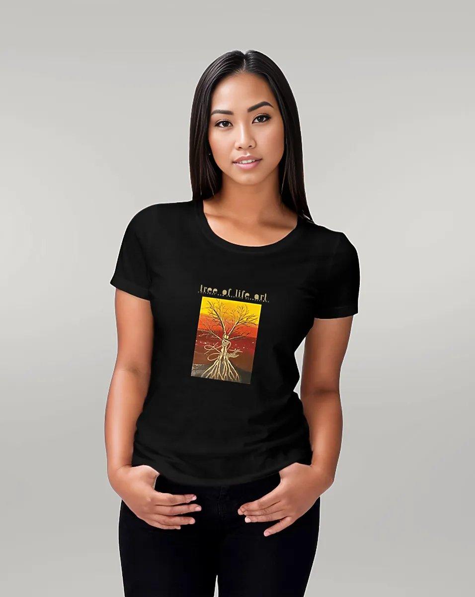Tree of Life Premium 100% Organic Cotton Women's Tshirt | Tree of Life Art - Tree of Life Art