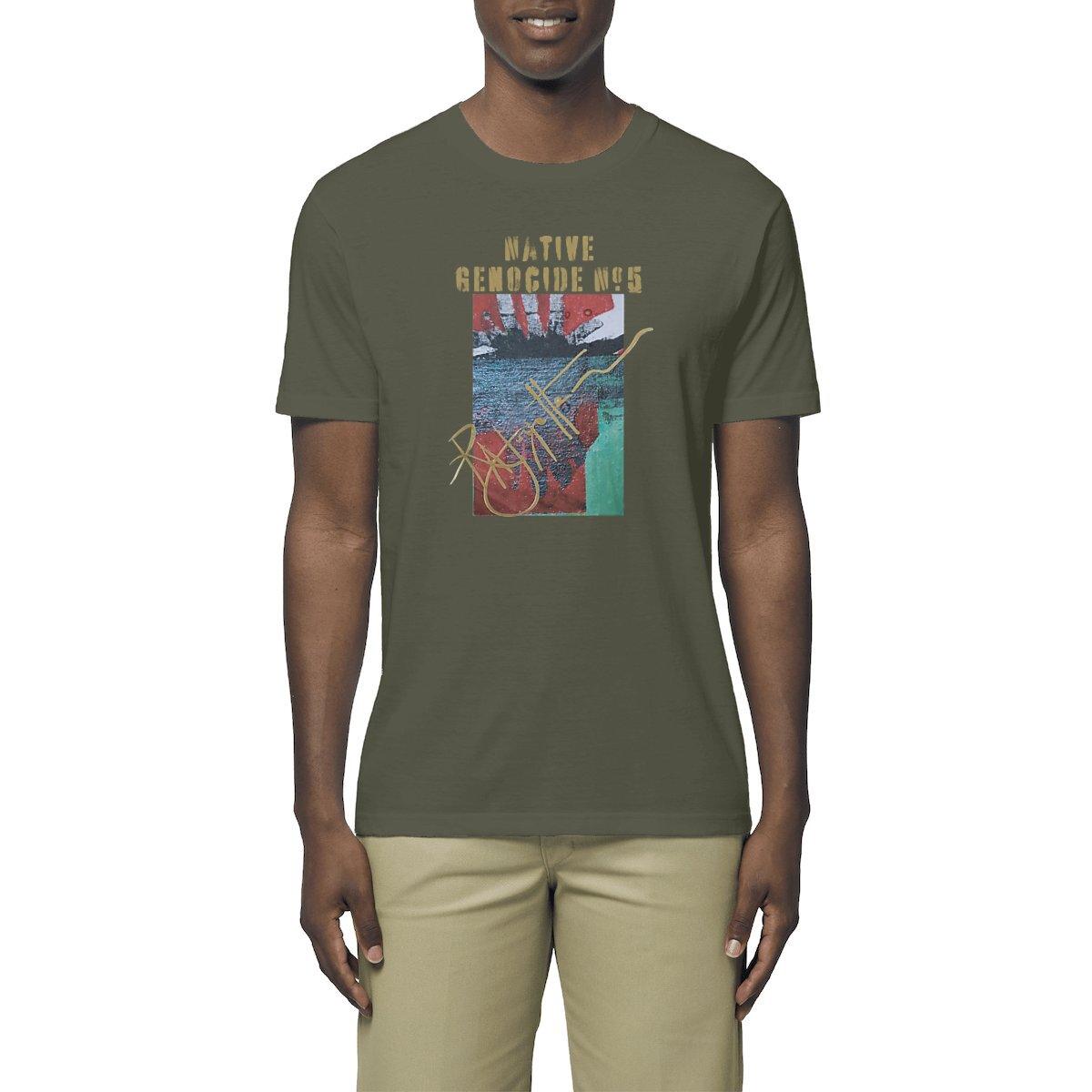 Native Genocide #5 Premium Lightweight Unisex T-shirt - 100% Organic Cotton | Tree of Life Art - Tree of Life Art