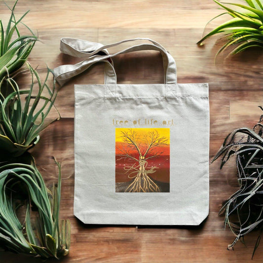 Tree of Life Premium Heavyweight Totebag - Made from Recycled Materials | Tree of Life Art - Tree of Life Art